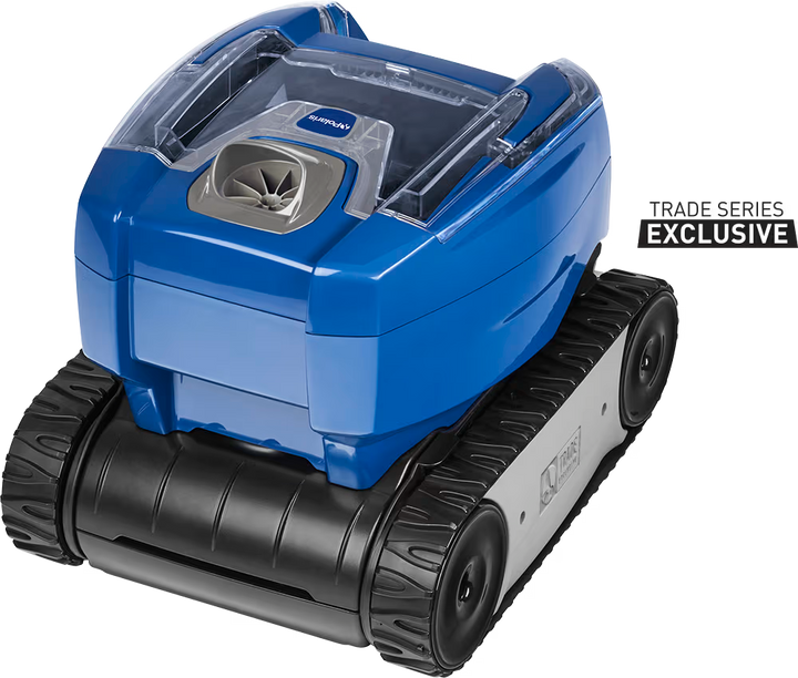 Polaris 7240 Sport top rear view of the canister lid and handle