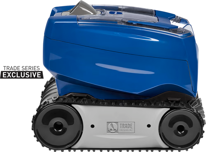 Polaris 7240 Sport side view showing track drive and Trade Series side panel