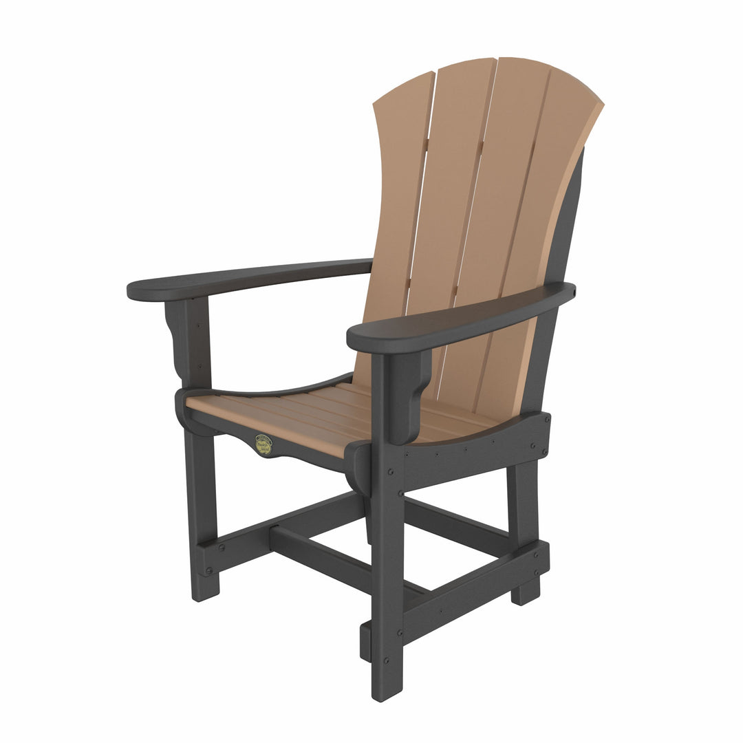 SRDCA1BLKCD The Hammock Source Sunrise Dining Chair With Arms - Black And Cedar