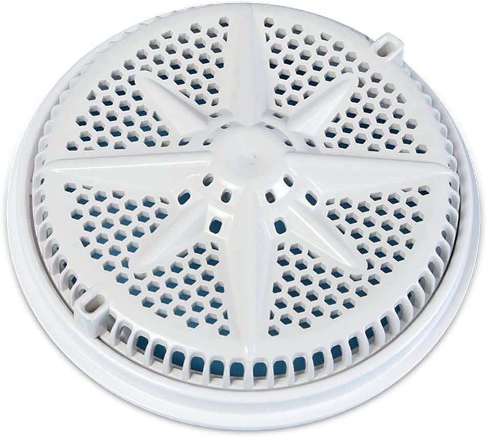 Pentair 500108 8-Inch White Cover with Single Long Ring Replacement StarGuard Pool and Spa Main Drains
