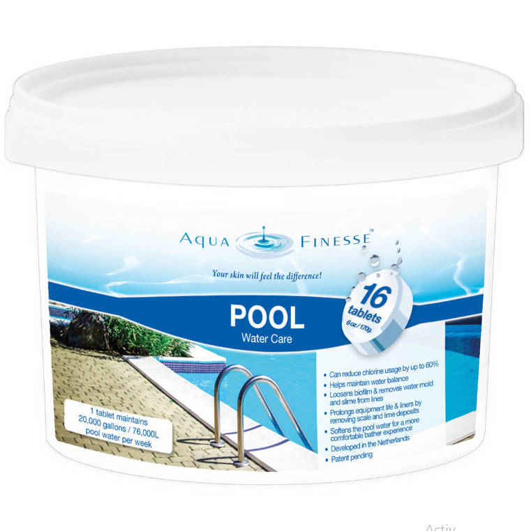 956330 - AquaFinesse Biofilm Reducer, Pool Water Care Tabs, 16 Tab Bucket