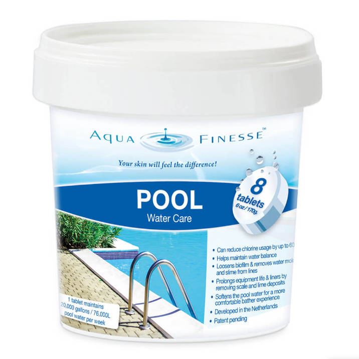 956318 - AquaFinesse Biofilm Reducer, Pool Water Care Tabs, 8 Tab Bucket